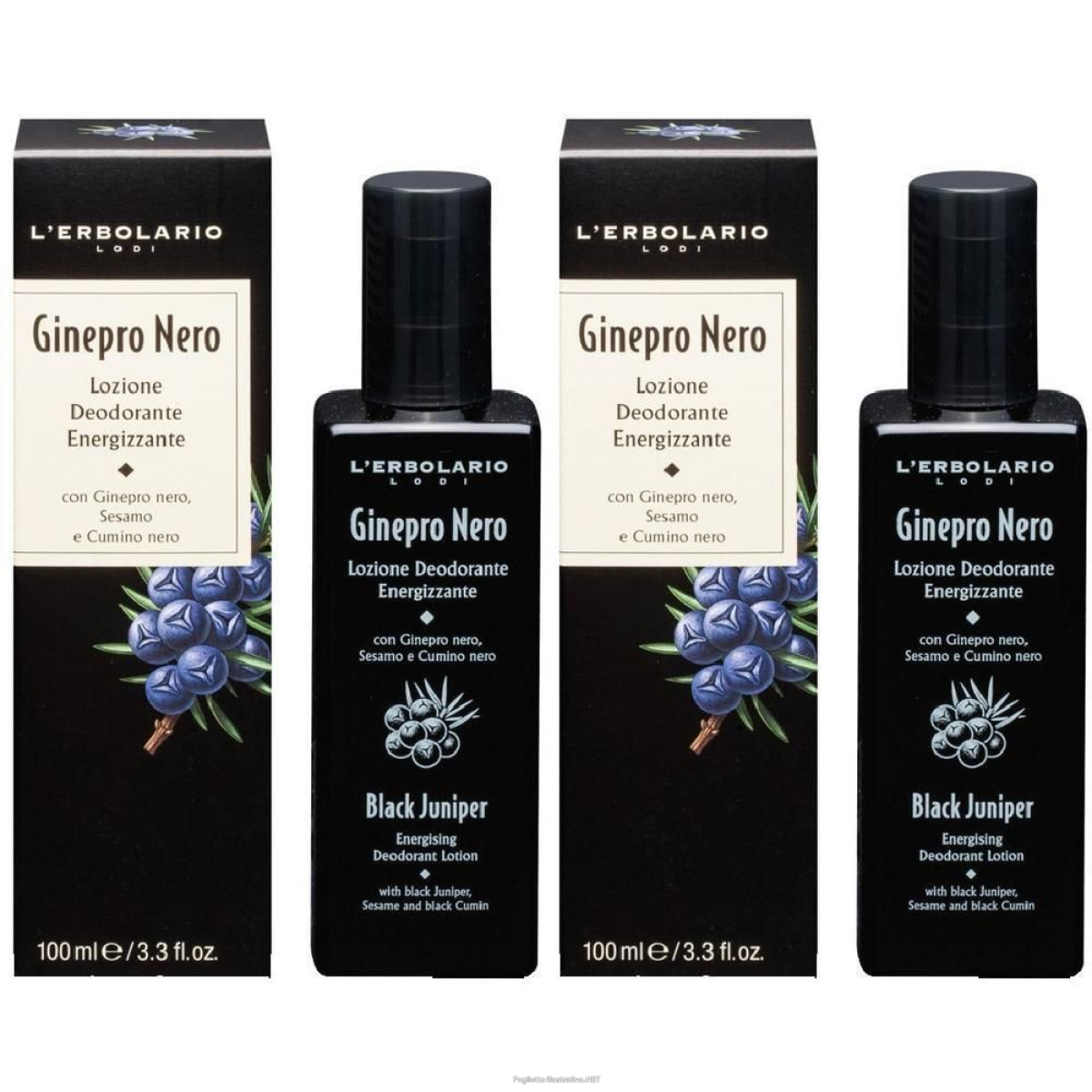 Acquista Online ginepro nero lozione deodorante energizzante 100 ml 2x100 ml deodorant e Cerca il miglior prezzo