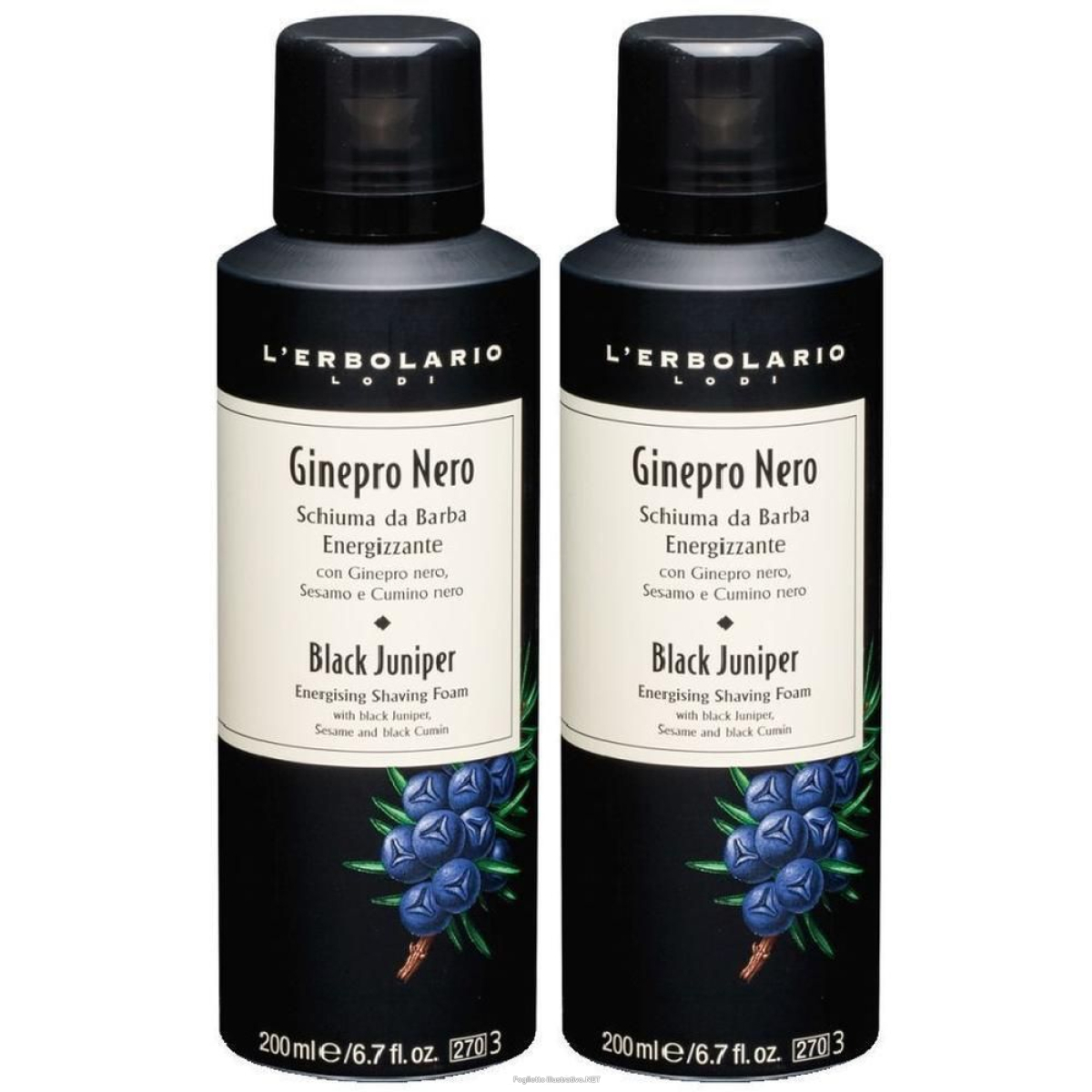Acquista Online ginepro nero schiuma da barba energizzante 200 ml 2x200 ml da e Cerca il miglior prezzo