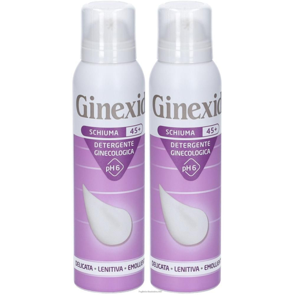 Acquista Online ginexid 45+ schiuma detergente ginecologica 2x150 ml e Cerca il miglior prezzo