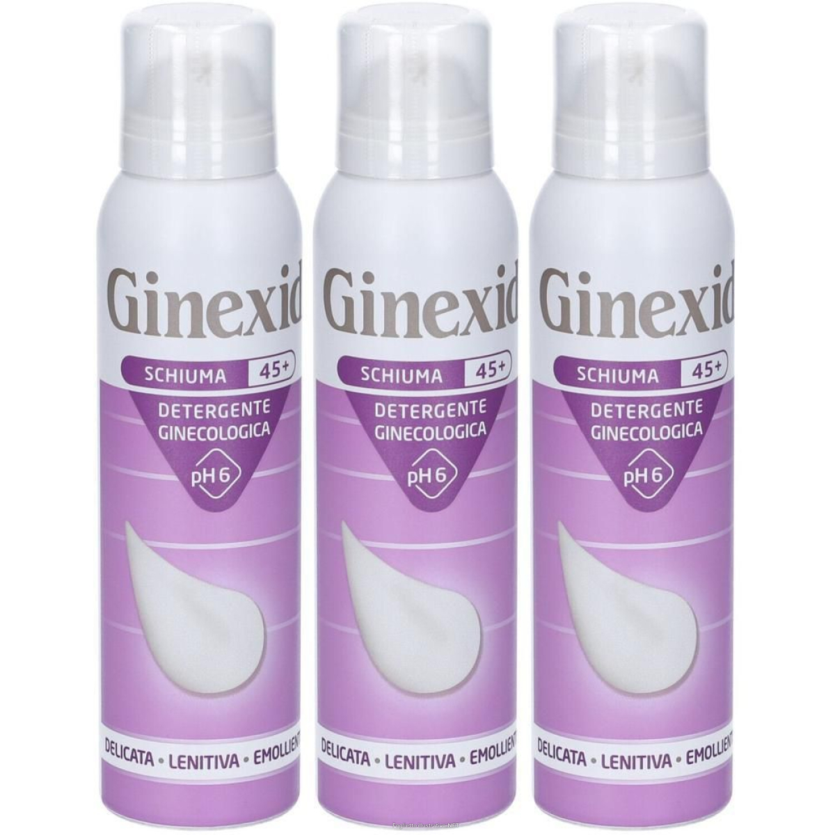 Acquista Online ginexid 45+ schiuma detergente ginecologica 3x150 ml e Cerca il miglior prezzo