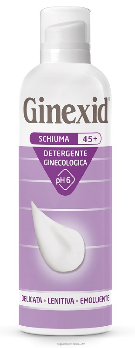 Acquista Online ginexid 45+ schiuma detergente ginecologica ph 6 delicata lenitiva emolliente 150ml e Cerca il miglior prezzo