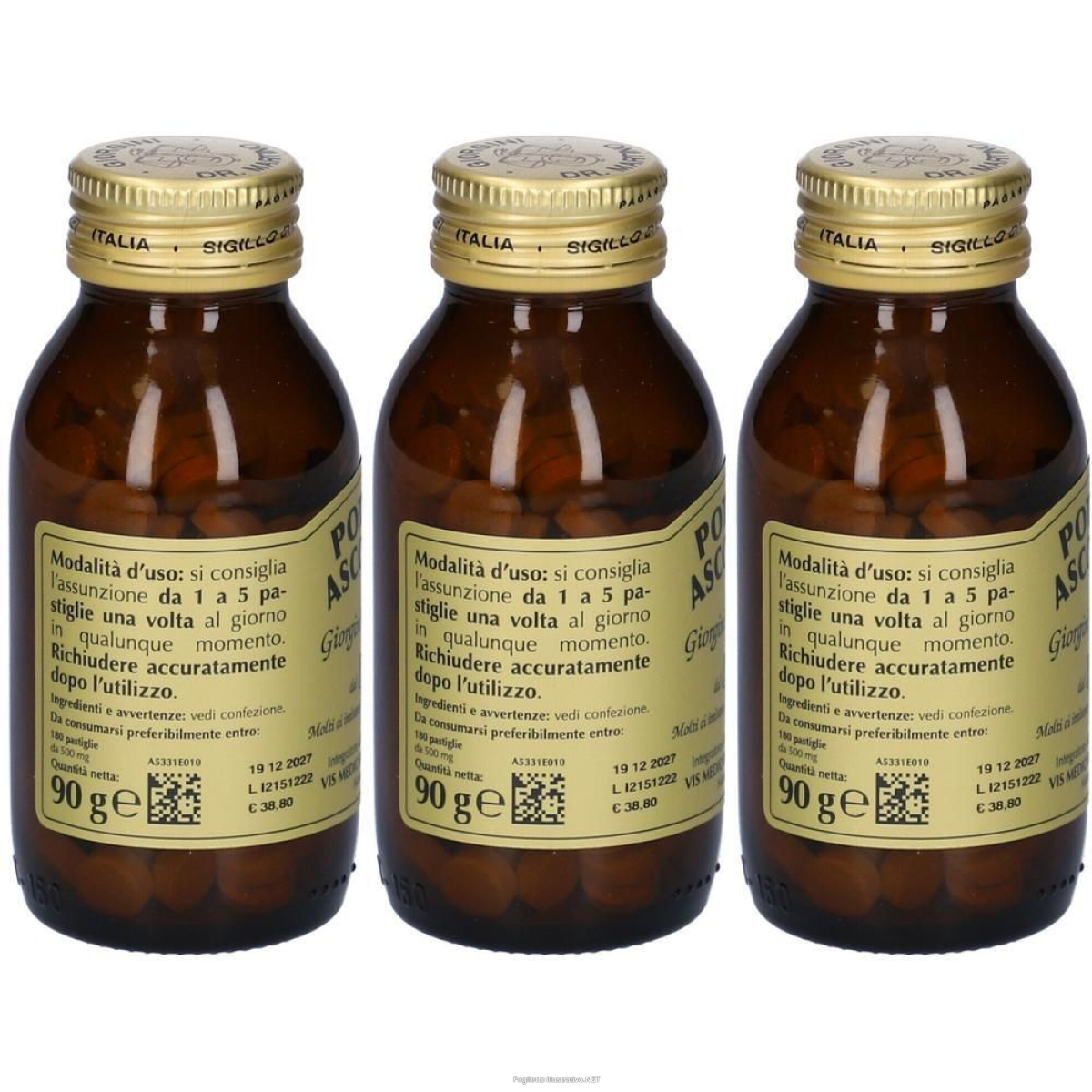 Acquista Online giorgiini dr. martino potassio ascorbato integratore alimentare 3x180 e Cerca il miglior prezzo