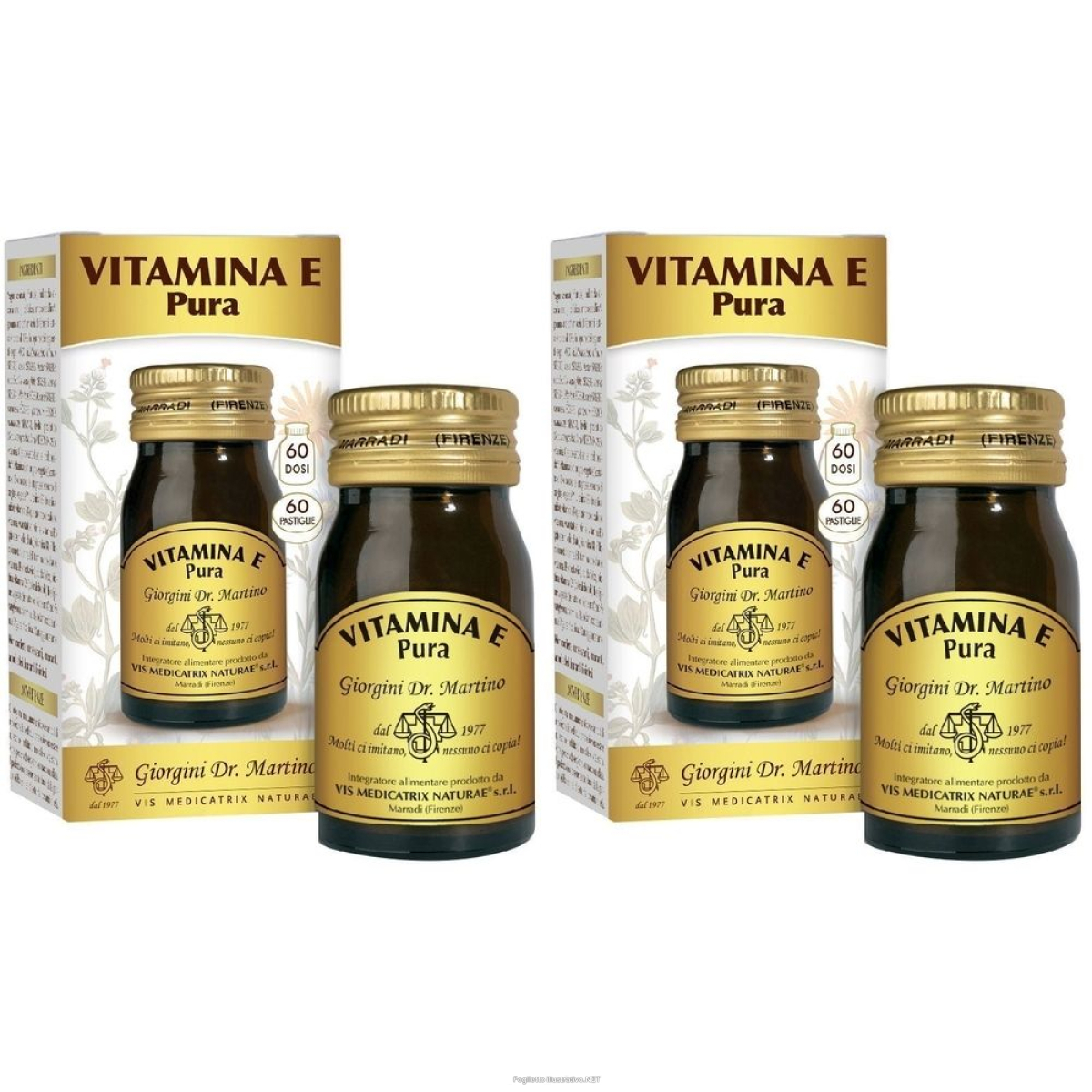 Acquista Online giorgini dr. martino vitamina e pura pastiglie set da 2 2x60 pz pastig e Cerca il miglior prezzo