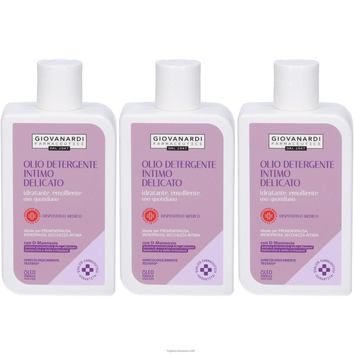 Acquista Online giovanardi farmaceutici olio detergente intimo delicato 3x250 ml e Cerca il miglior prezzo