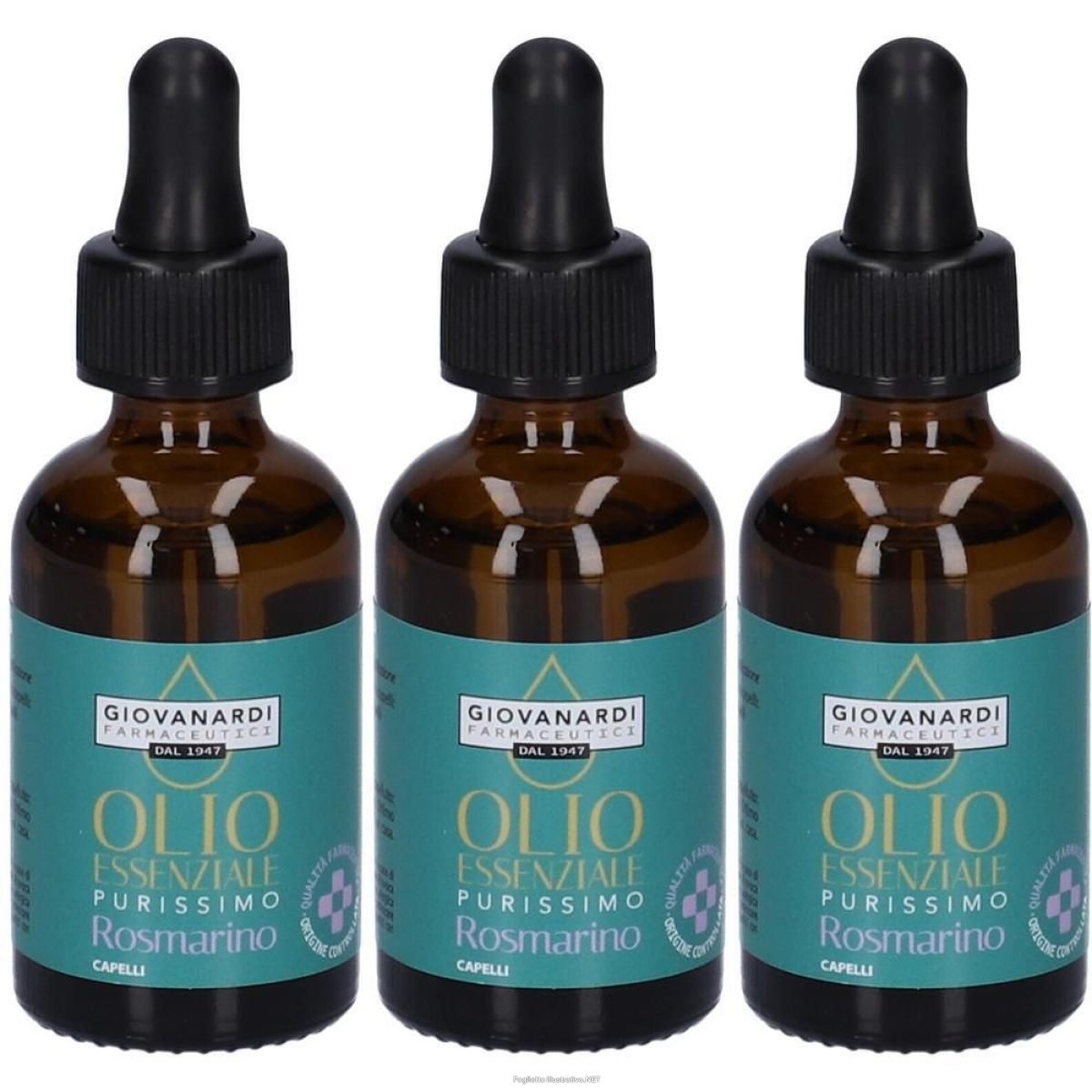 Acquista Online giovanardi farmaceutici olio essenziale purissimo rosmarino 3x30 ml e Cerca il miglior prezzo