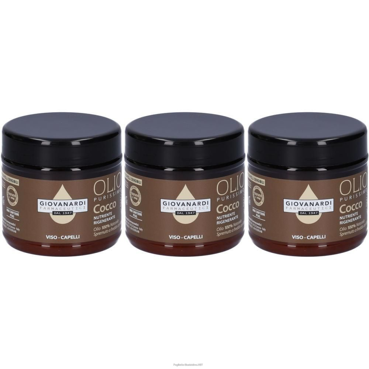 Acquista Online giovanardi farmaceutici olio purissimo di cocco 3x200 ml e Cerca il miglior prezzo