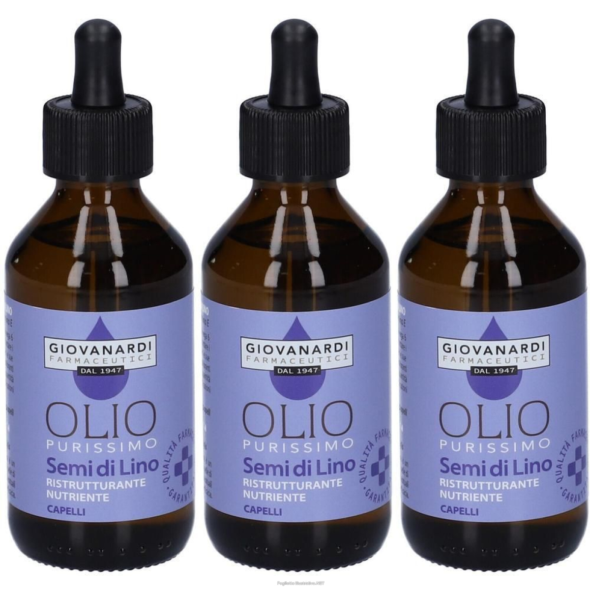 Acquista Online giovanardi farmaceutici olio purissimo di semi lino 3x100 ml e Cerca il miglior prezzo