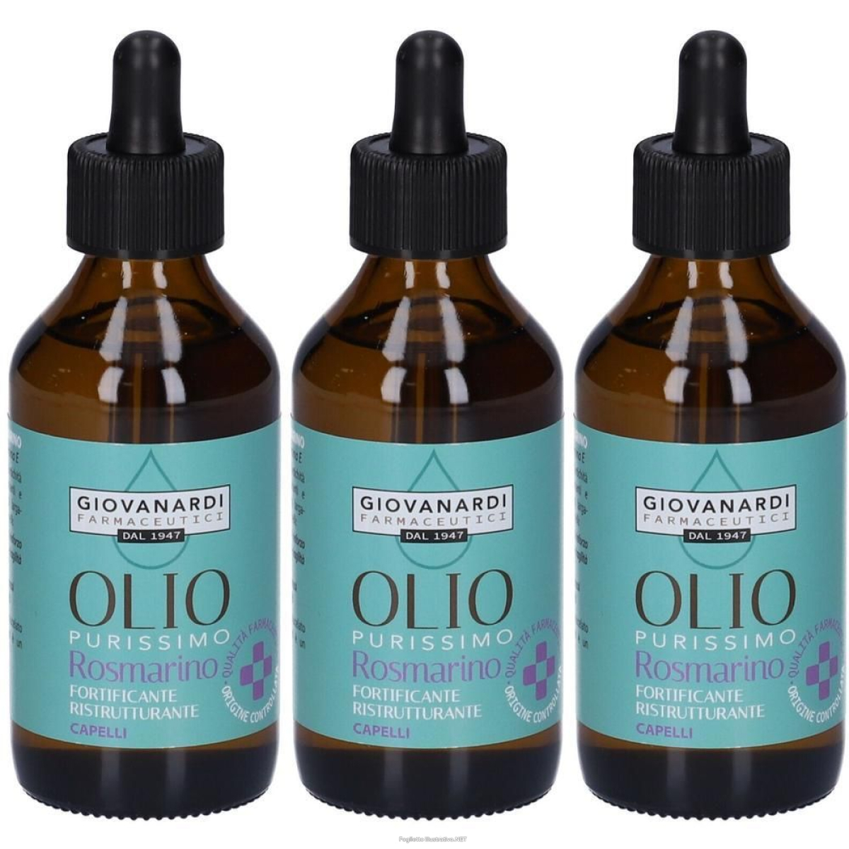 Acquista Online giovanardi farmaceutici olio purissimo rosmarino 3x100 ml e Cerca il miglior prezzo