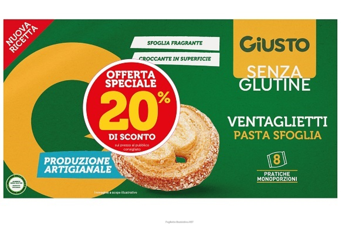 Acquista Online giusto s/g ventaglietti 80g e Cerca il miglior prezzo