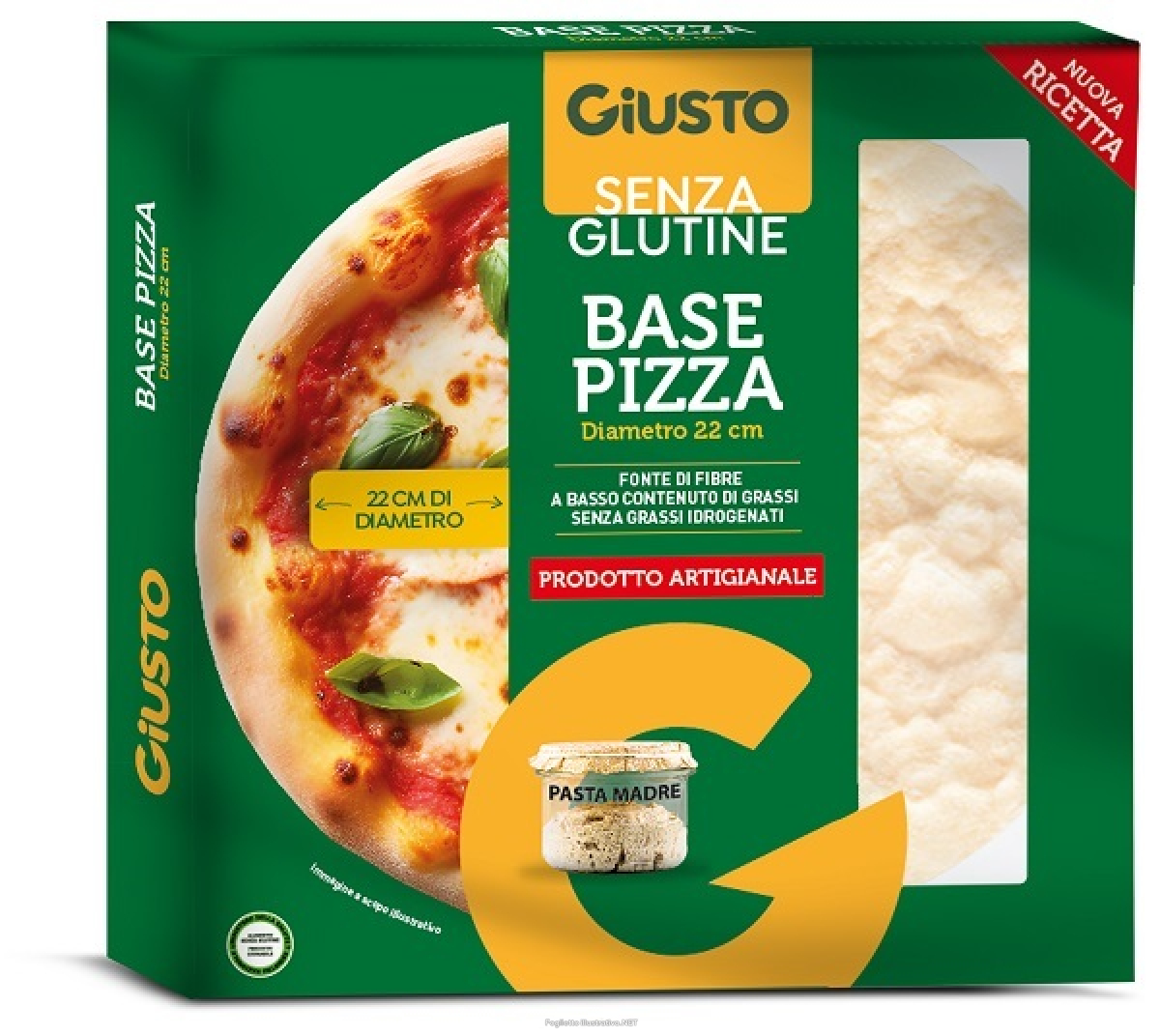 Acquista Online giusto senza glutine base pizza 190 g e Cerca il miglior prezzo