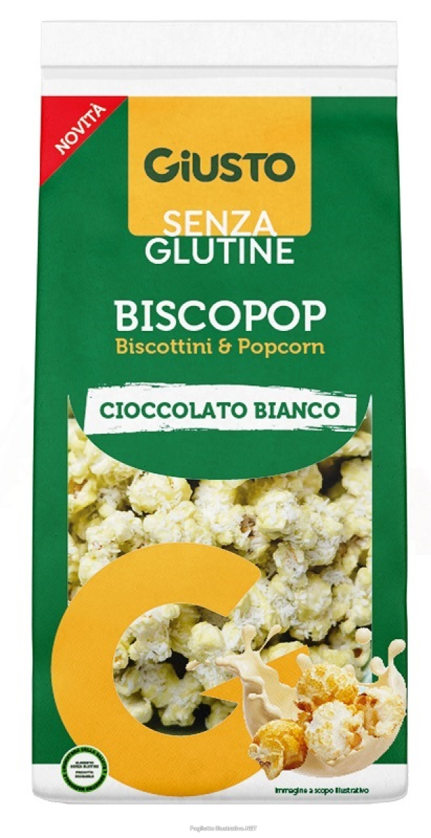 Acquista Online giusto senza glutine biscopop biscottini & popcorn cioccolato bianco 80 g e Cerca il miglior prezzo