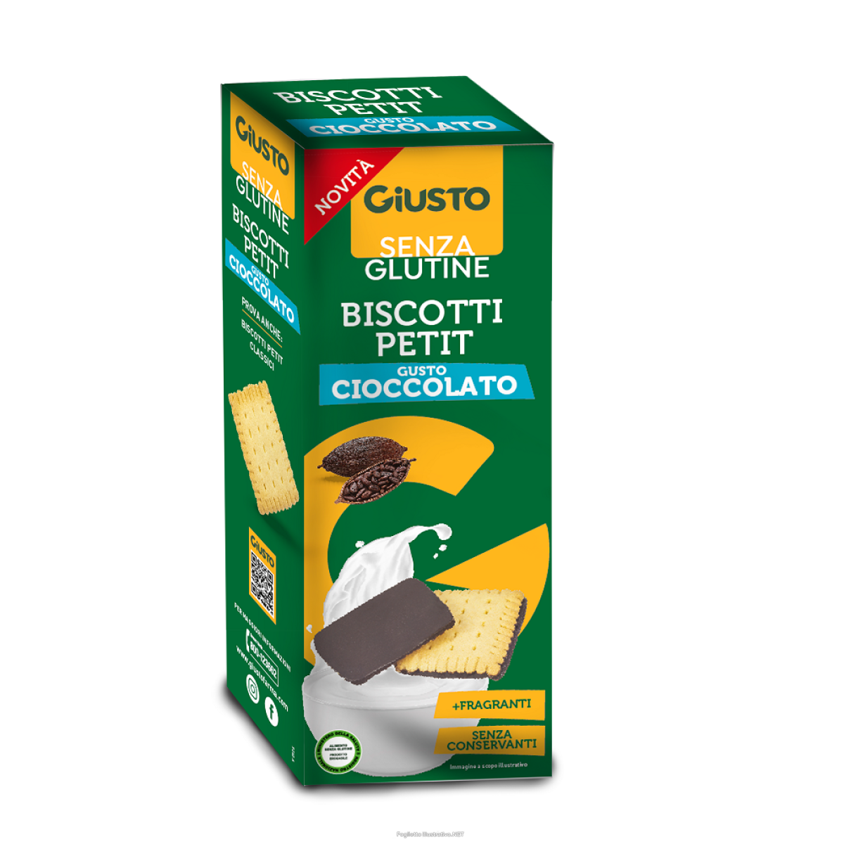 Acquista Online giusto senza glutine biscotti petit cioccolato 115 g e Cerca il miglior prezzo