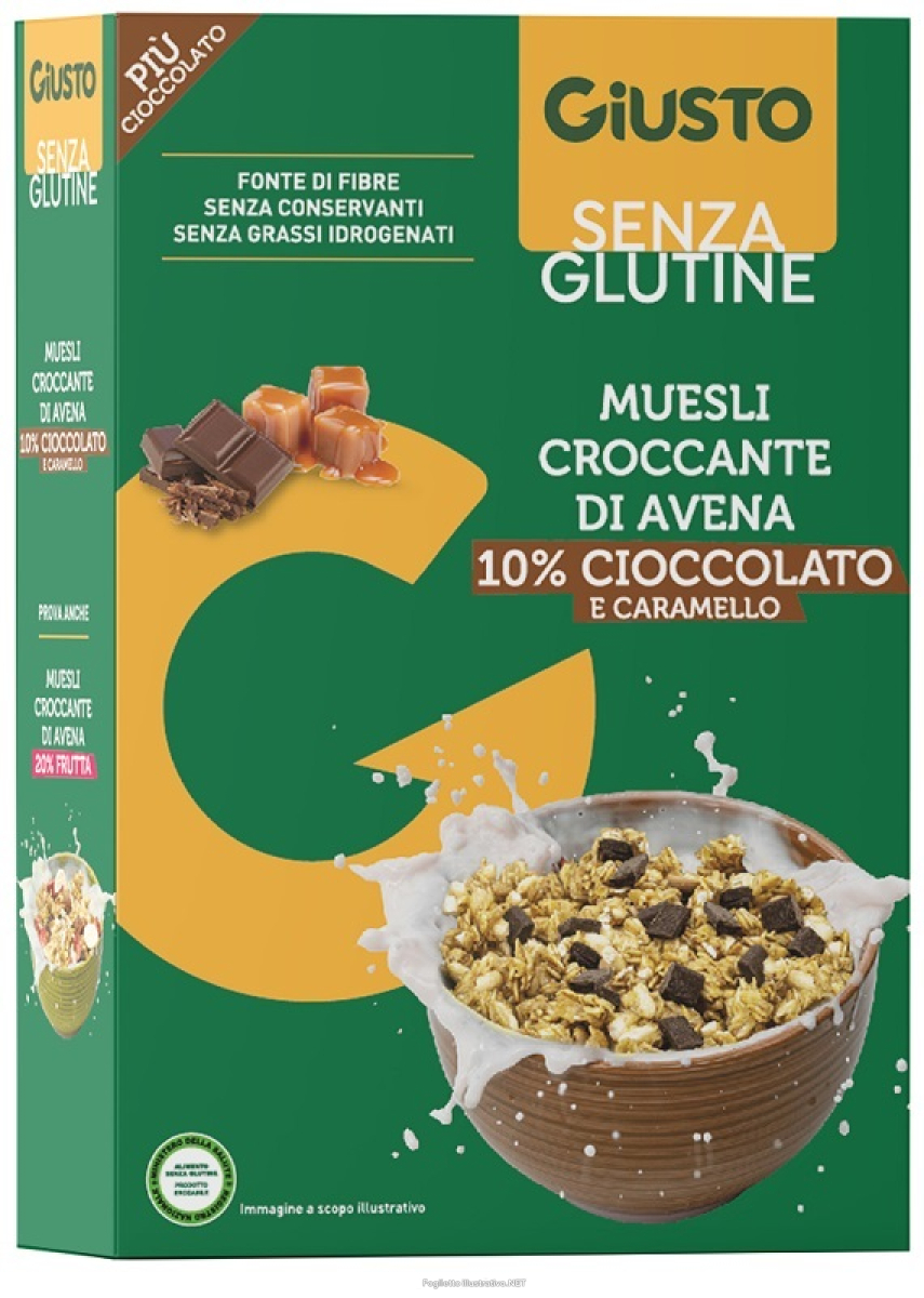Acquista Online giusto senza glutine muesli avena cioccolato 275 g e Cerca il miglior prezzo