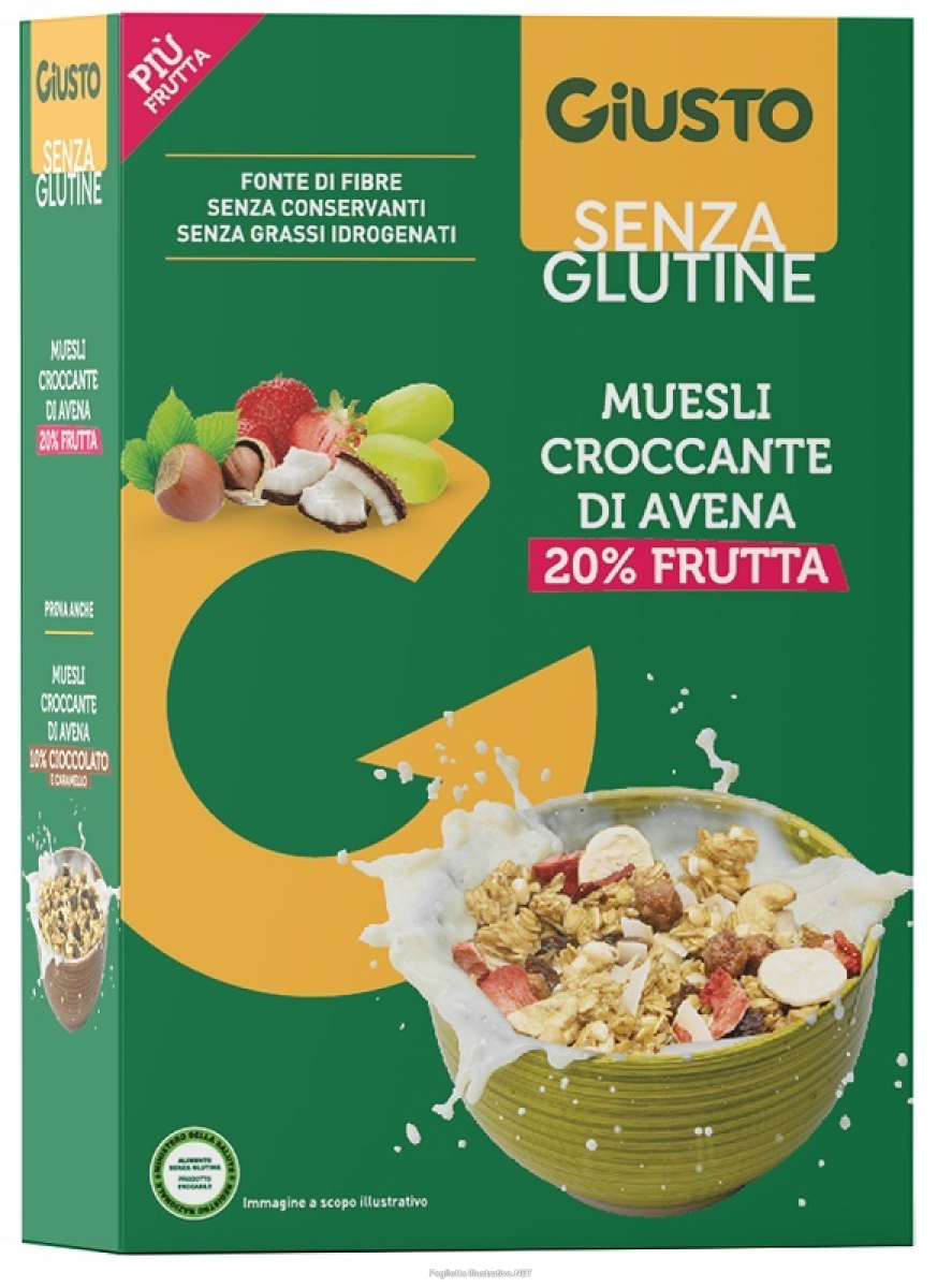 Acquista Online giusto senza glutine muesli avena frutta secca 275 g e Cerca il miglior prezzo