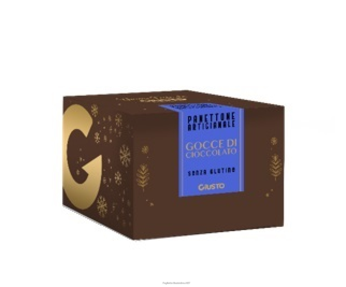 Acquista Online giusto senza glutine panettone artigianale con gocce di cioccolato 540 g e Cerca il miglior prezzo