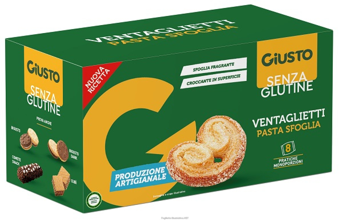 Acquista Online giusto senza glutine ventaglietti 80 g e Cerca il miglior prezzo