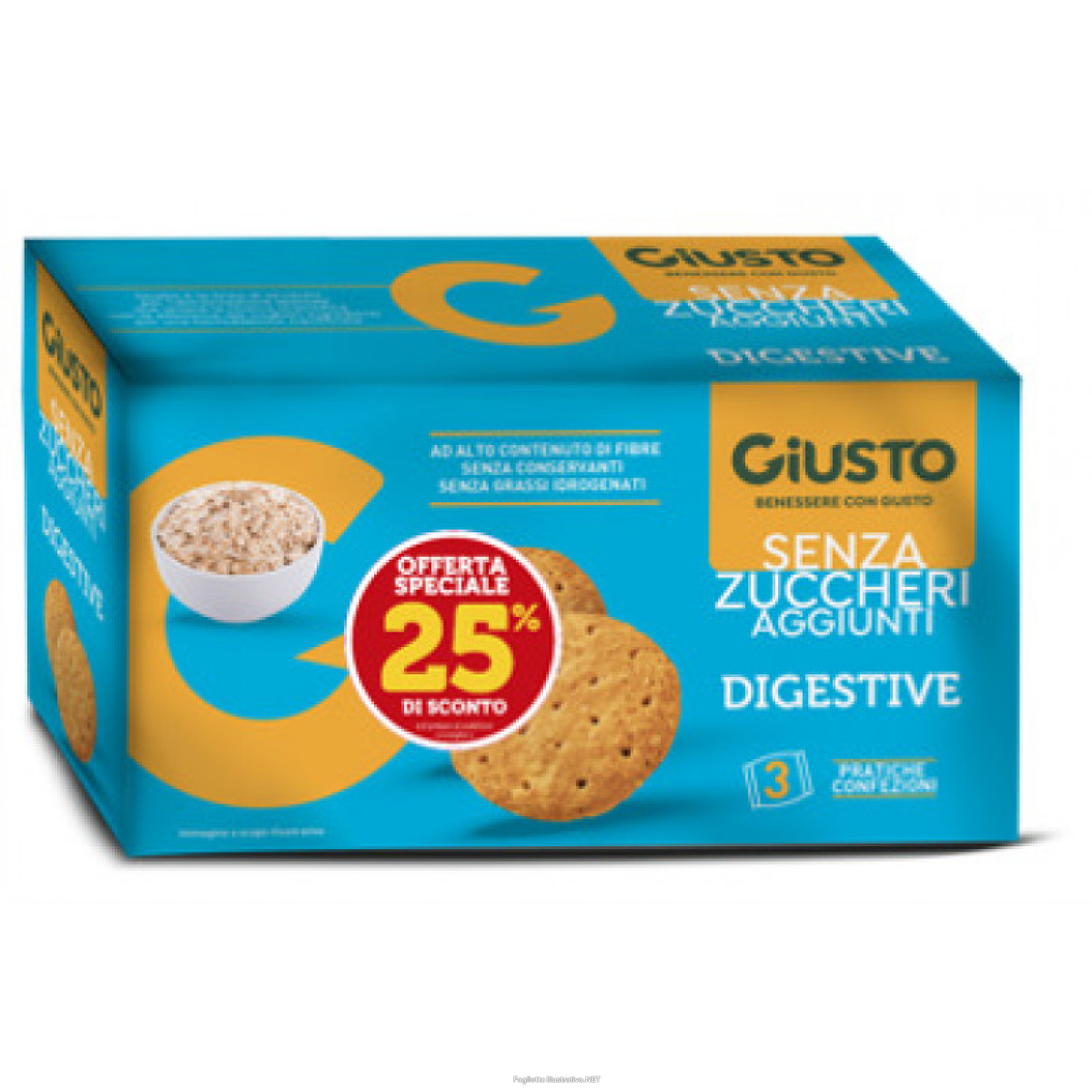 Acquista Online giusto senza zuccheri aggiunti digestive 225 g taglio prezzo 25% e Cerca il miglior prezzo