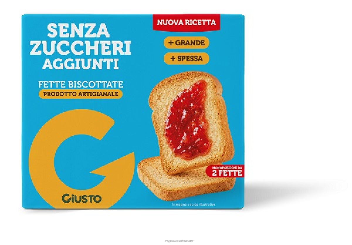 Acquista Online giusto senza zuccheri aggiunti fette biscottate artigianali con edulcoranti 120 g e Cerca il miglior prezzo