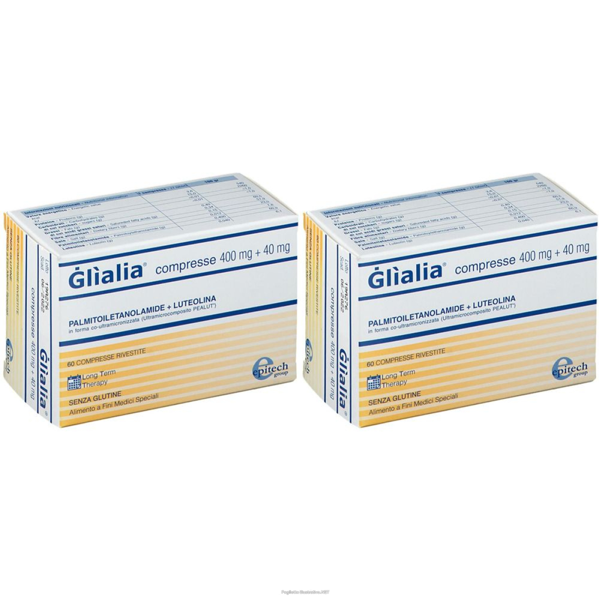 Acquista Online glialia® compresse 400 mg + 40 set da 2 2x60 pz e Cerca il miglior prezzo