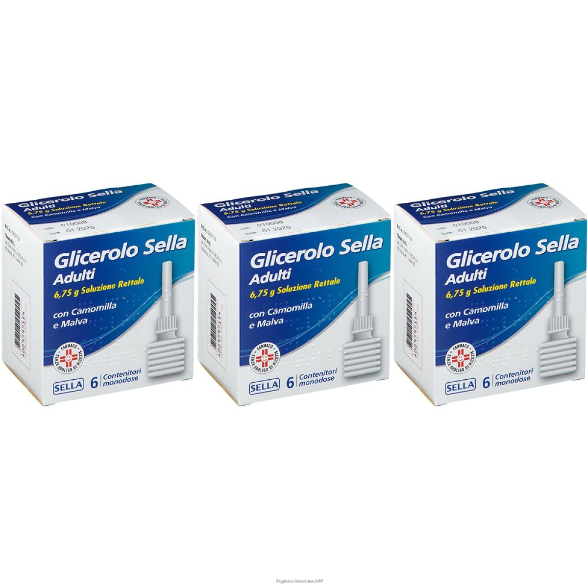Acquista Online glicerolo sella adulti 6,75 g soluzione rettale, 6 contenitori monodos e Cerca il miglior prezzo