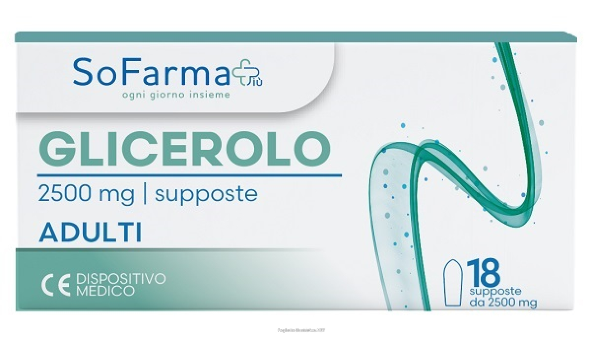 Acquista Online glicerolo supposte adulti 2250 mg 18 pezzi sofarmapiu' e Cerca il miglior prezzo