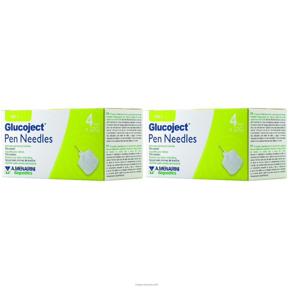 Acquista Online glucoject® pen needles 32g 4mm set da 2 2x100 pz ago per iniezione e Cerca il miglior prezzo