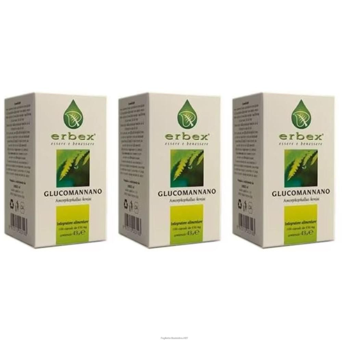 Acquista Online glucomannano 100 capsule 430mg 3x43 g e Cerca il miglior prezzo