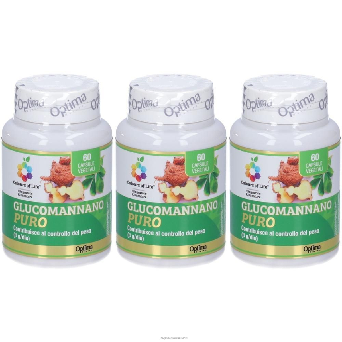 Acquista Online glucomannano puro capsule 3x35,88 g e Cerca il miglior prezzo