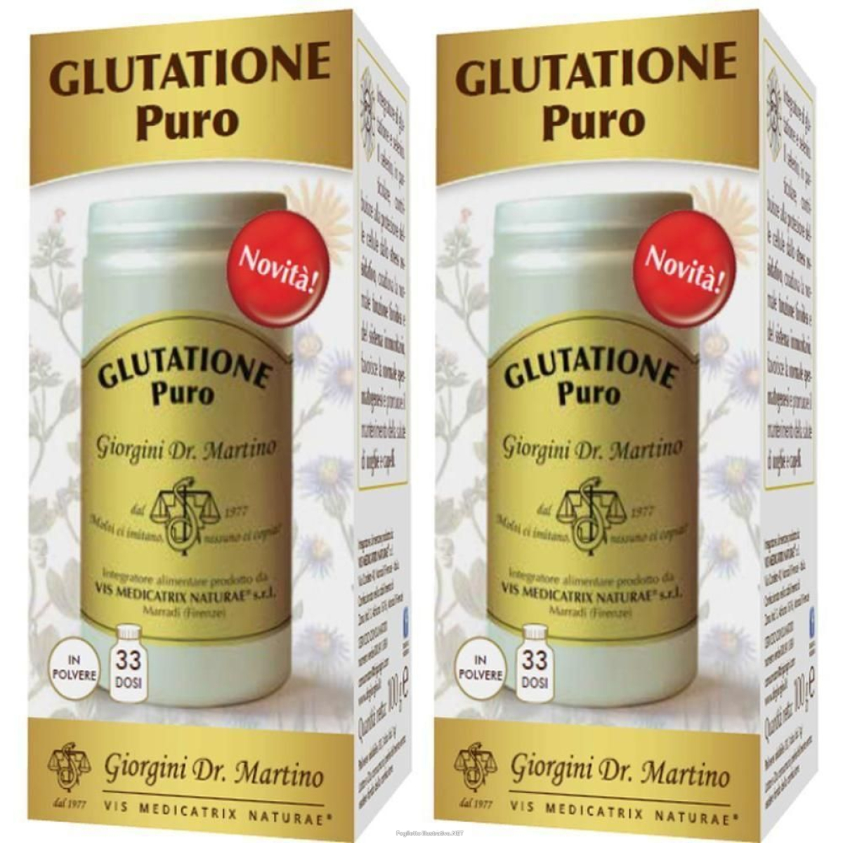 Acquista Online Glutatione Puro 2x100 g Polvere per Soluzione Orale e Cerca il miglior prezzo