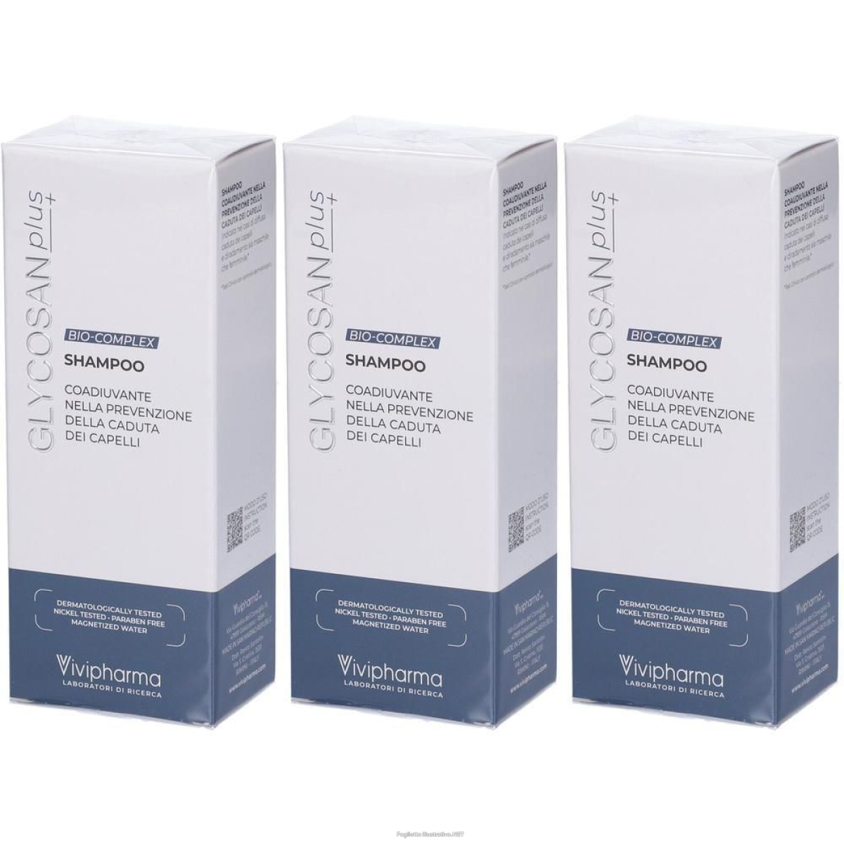 Acquista Online glycosan plus bio-complex shampoo anticaduta 3x200 ml e Cerca il miglior prezzo