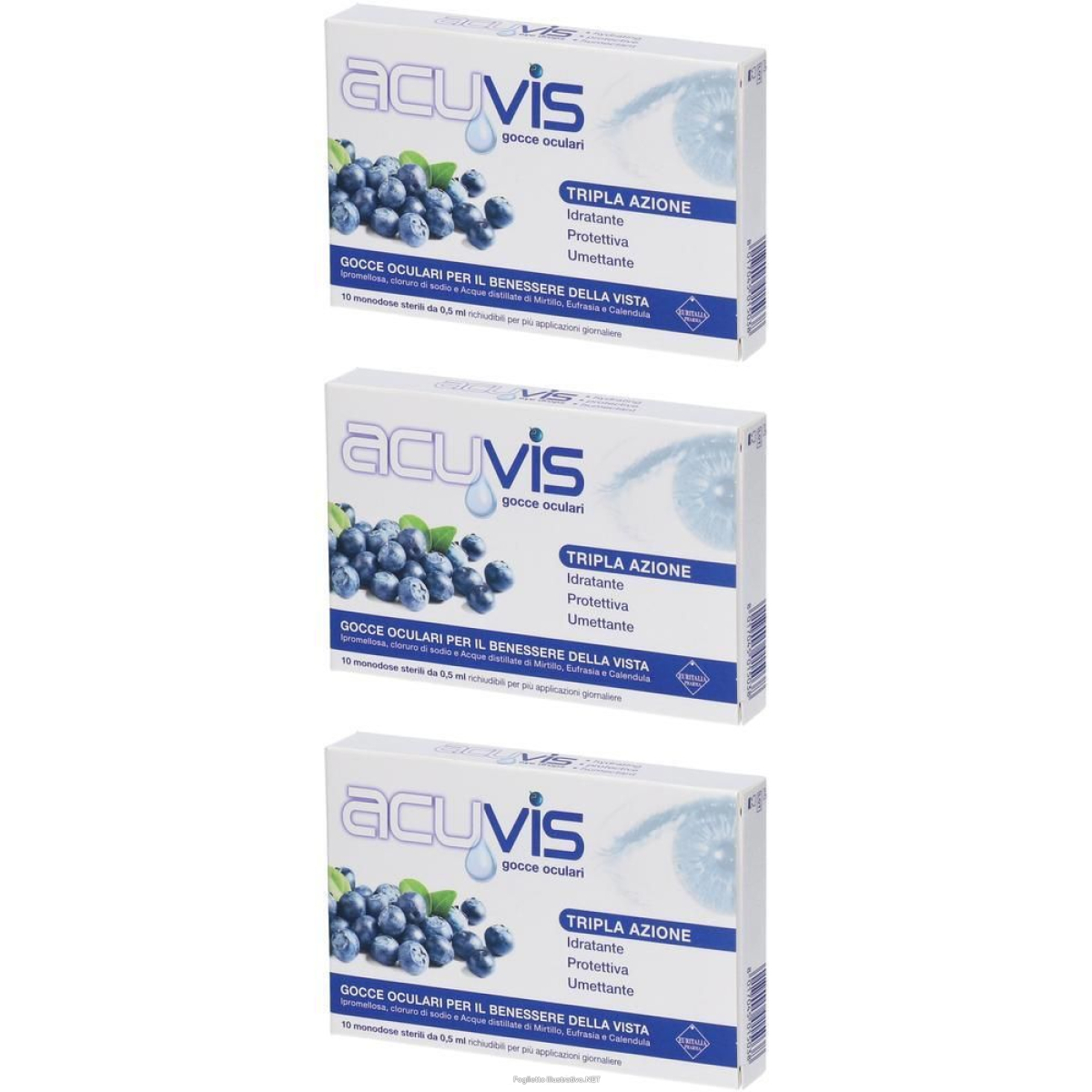 Acquista Online gocce oculari acuvis 10 flaconcini 0,5 ml 3x10x0,5 ml soluzione e Cerca il miglior prezzo