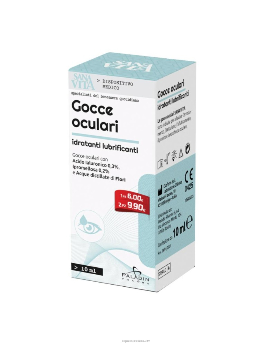 Acquista Online gocce oculari idratanti lubrificanti sanavita 10 ml e Cerca il miglior prezzo