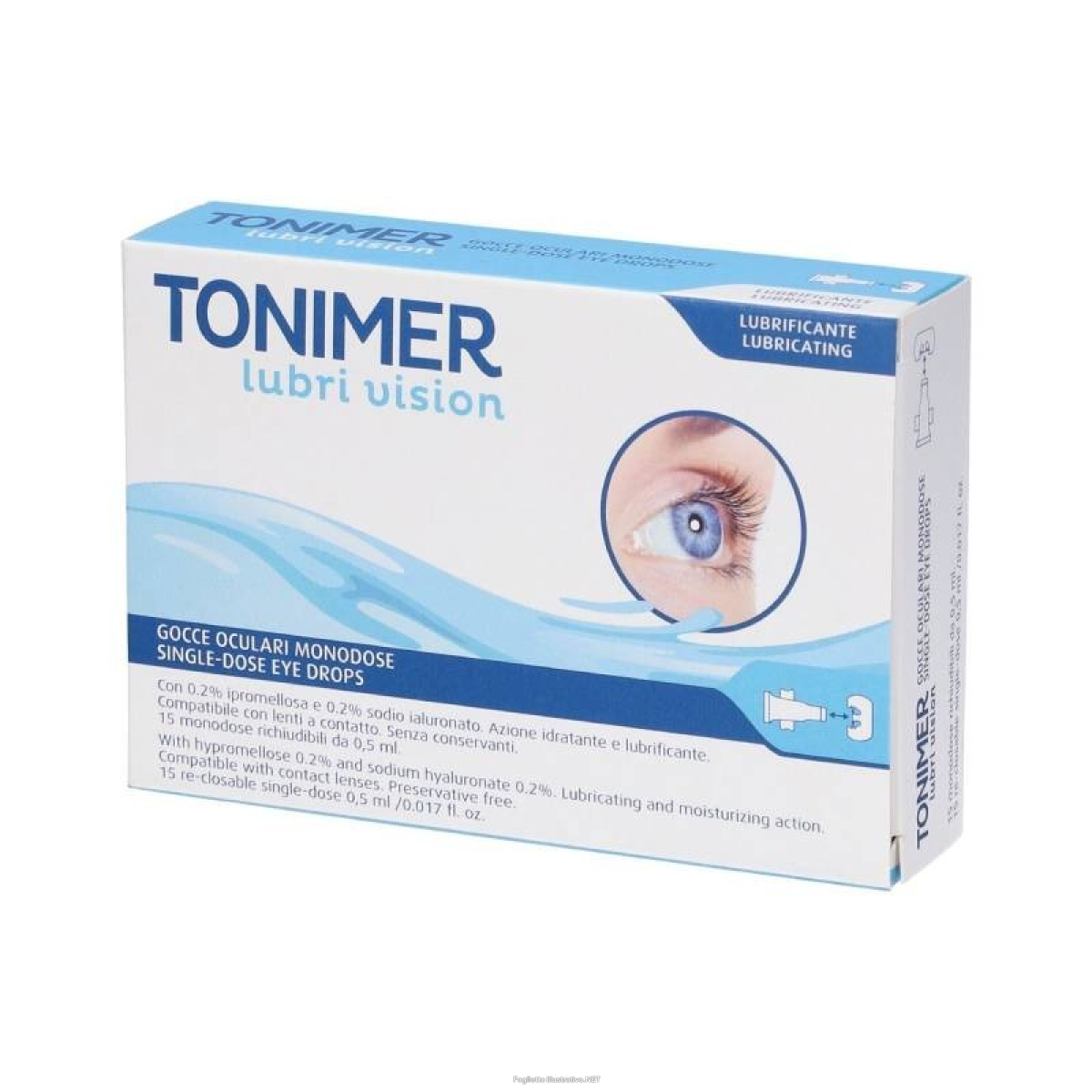Acquista Online gocce oculari tonimer lubri vision 15 monodose richiudibili da 0,5 ml e Cerca il miglior prezzo