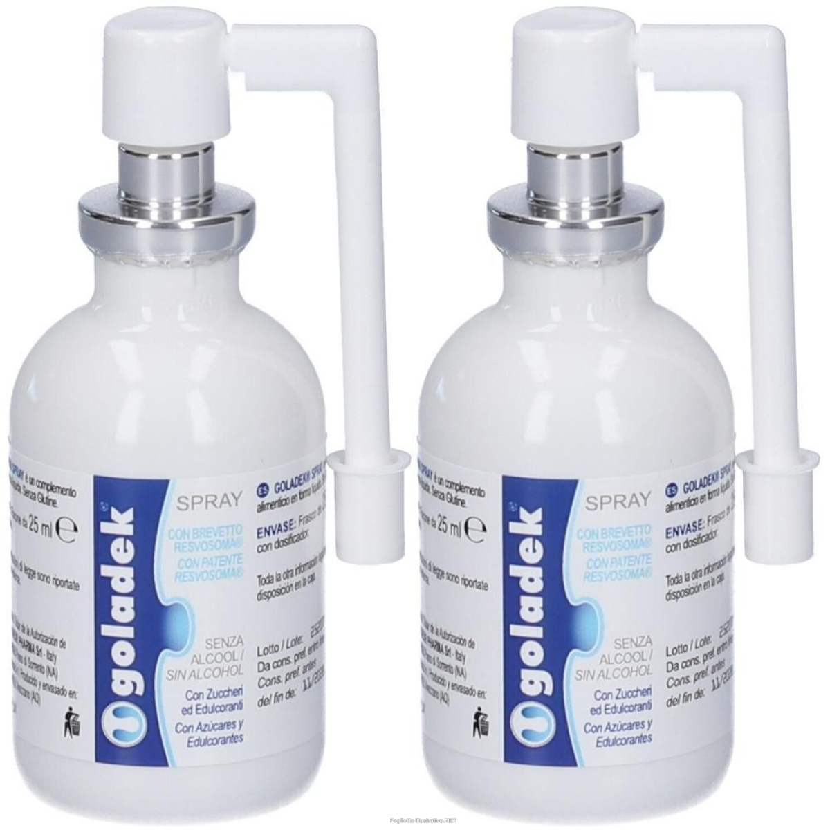 Acquista Online goladek® spray s/alcool 2x25 ml e Cerca il miglior prezzo
