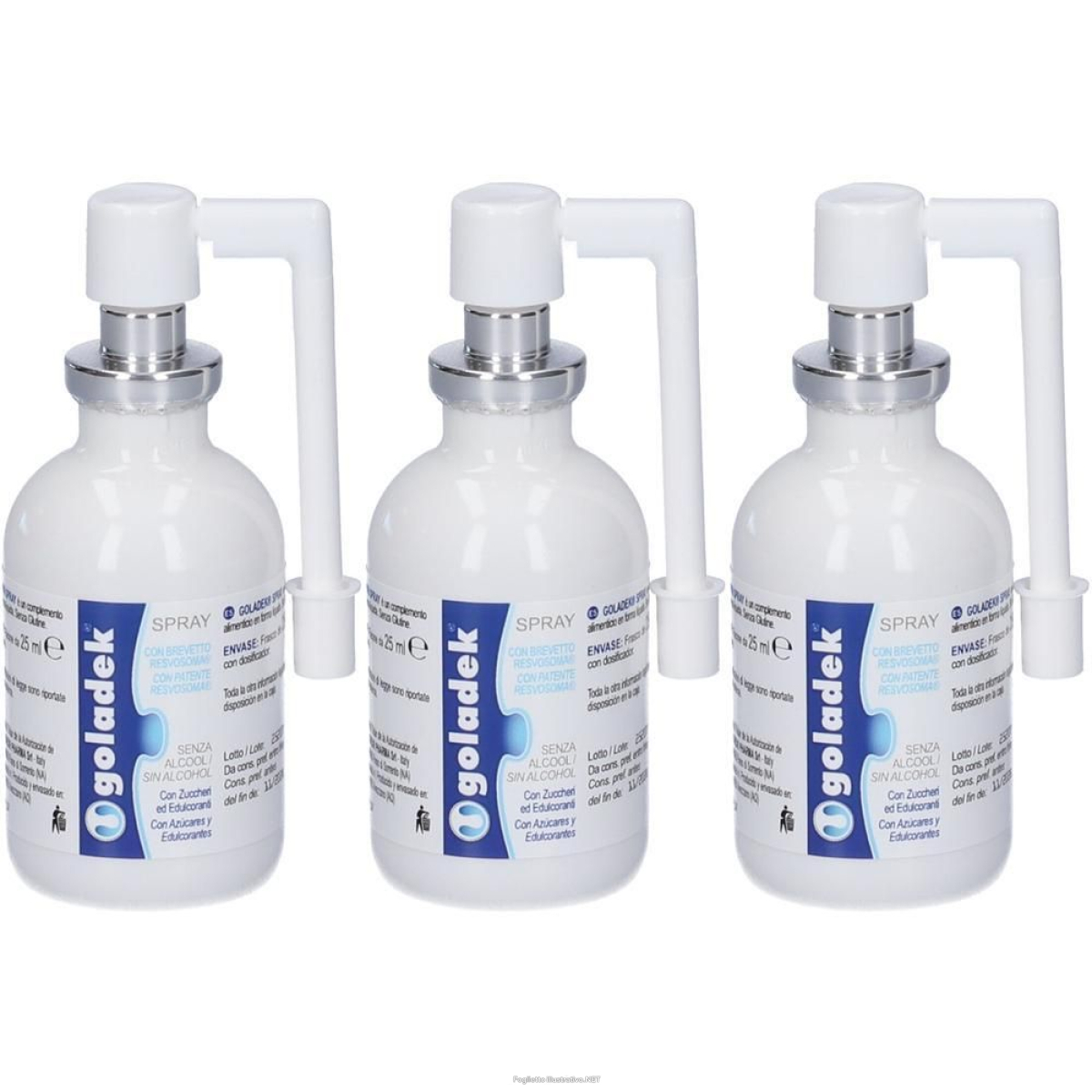 Acquista Online goladek® spray s/alcool 3x25 ml e Cerca il miglior prezzo