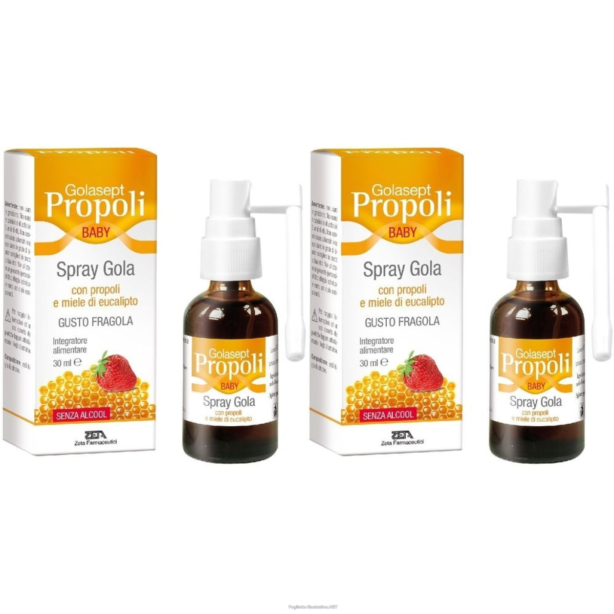 Acquista Online golasept propoli baby spray gola gusto fragola set da 2 2x30 ml e Cerca il miglior prezzo