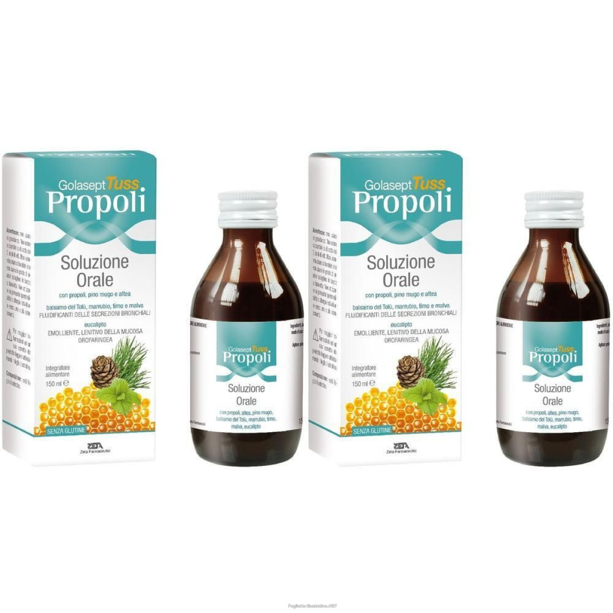Acquista Online golasept tuss propoli soluzione orale 2x150 ml e Cerca il miglior prezzo