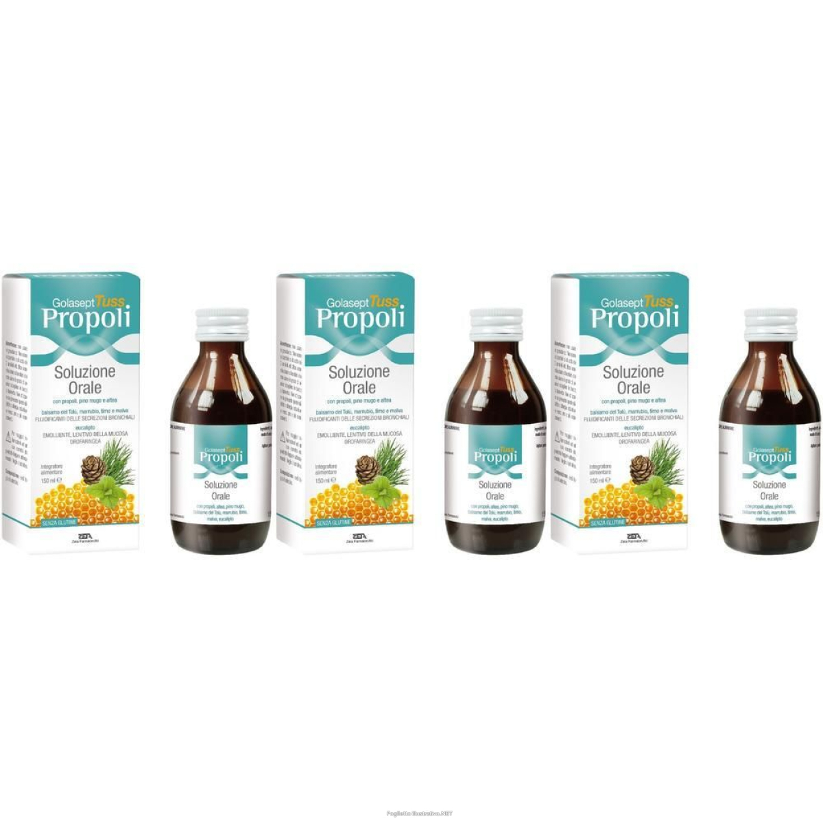 Acquista Online golasept tuss propoli soluzione orale 3x150 ml e Cerca il miglior prezzo
