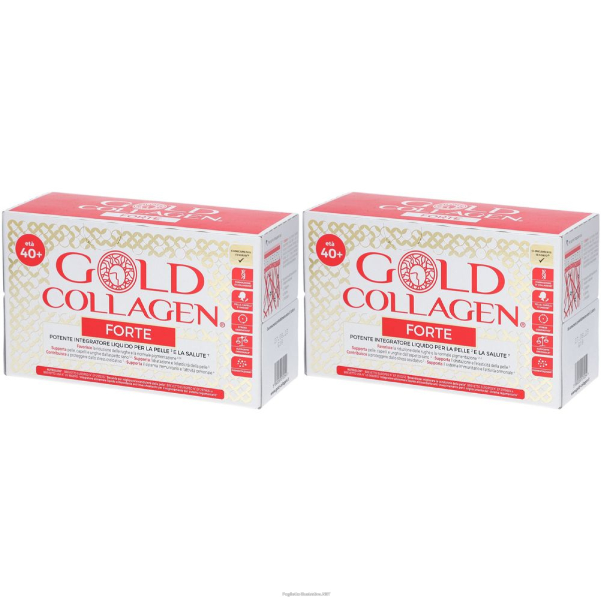 Acquista Online gold® collagen forte 50 ml set da 2 2x10 pz fiale e Cerca il miglior prezzo