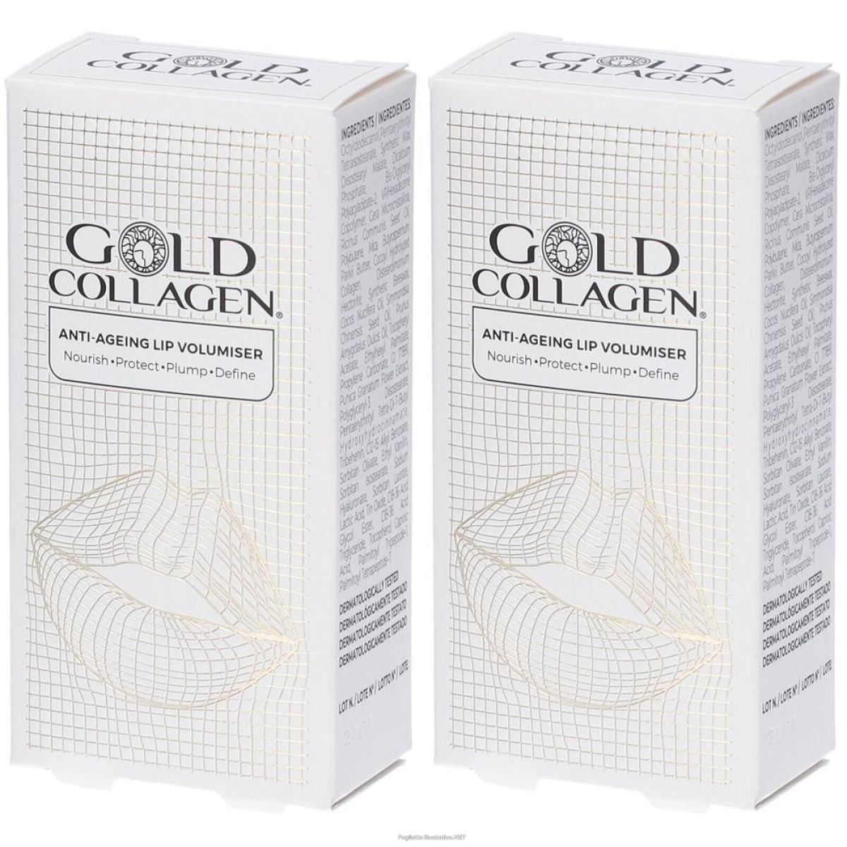 Acquista Online gold collagen lip volumiser balsamo labbra volumizzante 2x50 g e Cerca il miglior prezzo
