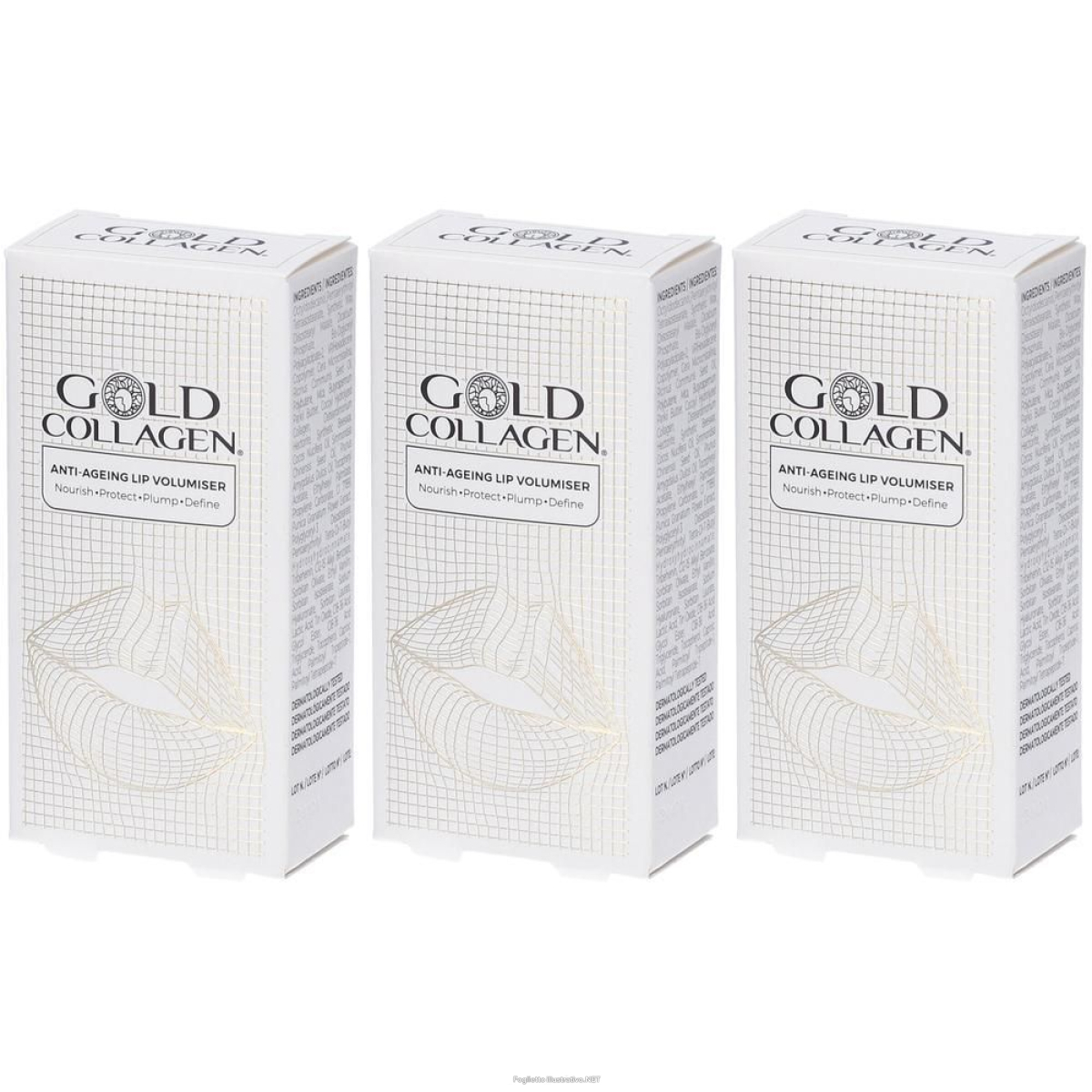 Acquista Online gold collagen lip volumiser balsamo labbra volumizzante 3x50 g e Cerca il miglior prezzo