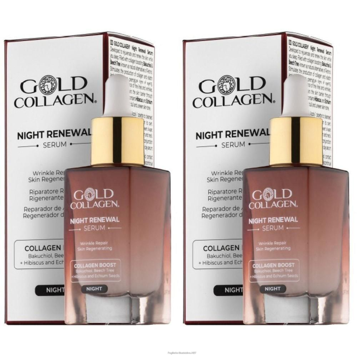 Acquista Online gold collagen siero riparatore notte 2x30 ml e Cerca il miglior prezzo
