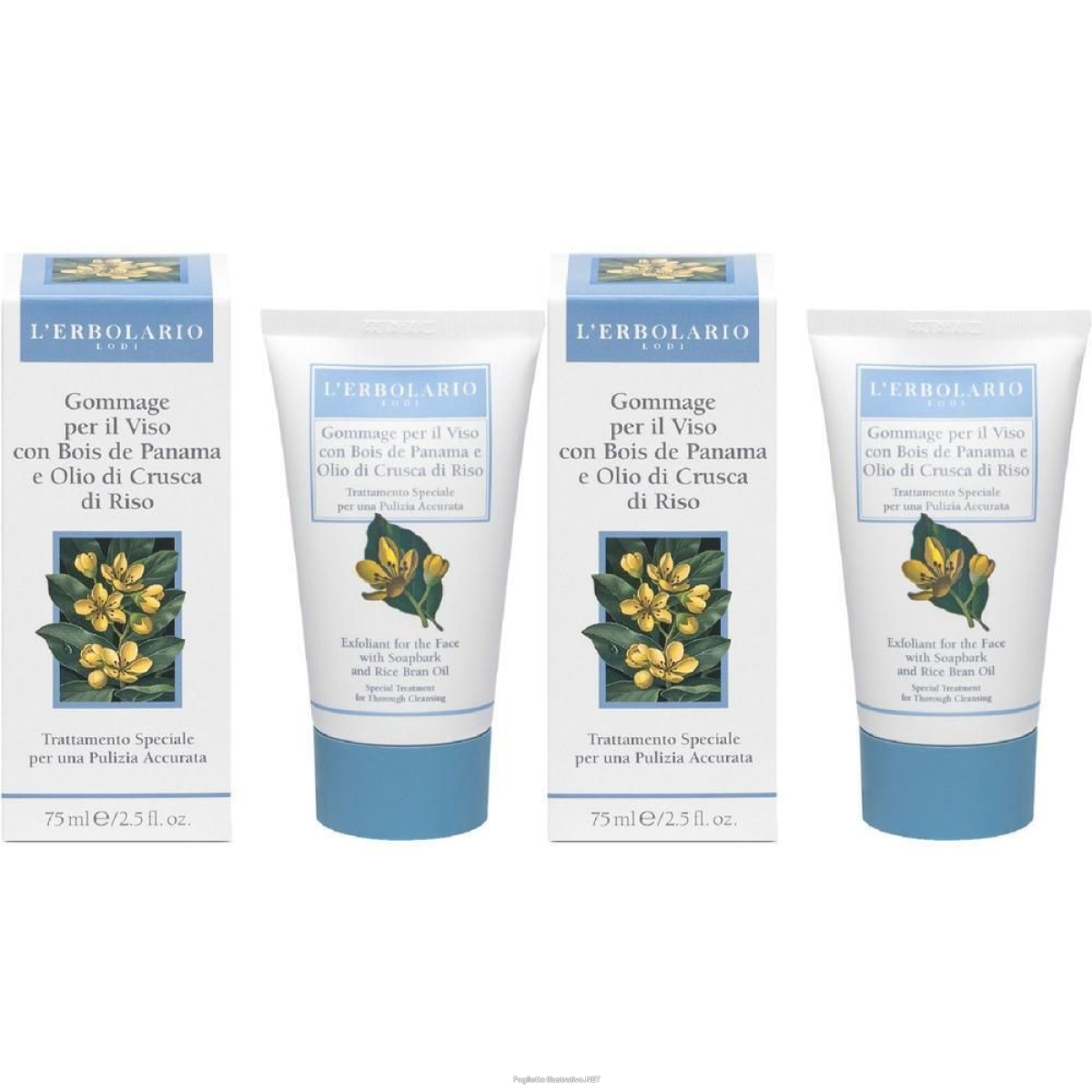 Acquista Online gommage viso bois de panama e olio di crusca riso 75 ml 2x75 ml gel e Cerca il miglior prezzo