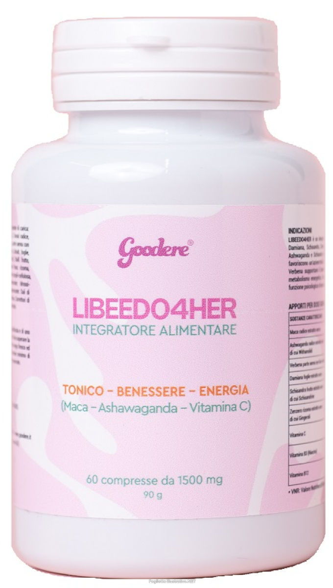 Acquista Online goodere libeedo 4 her 90 g – integratore per energia e desiderio femminile 60 compresse e Cerca il miglior prezzo