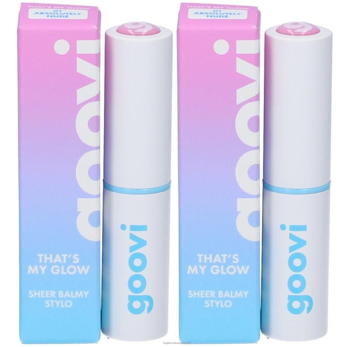 Acquista Online goovi balsamo labbra colorato tonalità 01 absolutely nude 2x1 st e Cerca il miglior prezzo