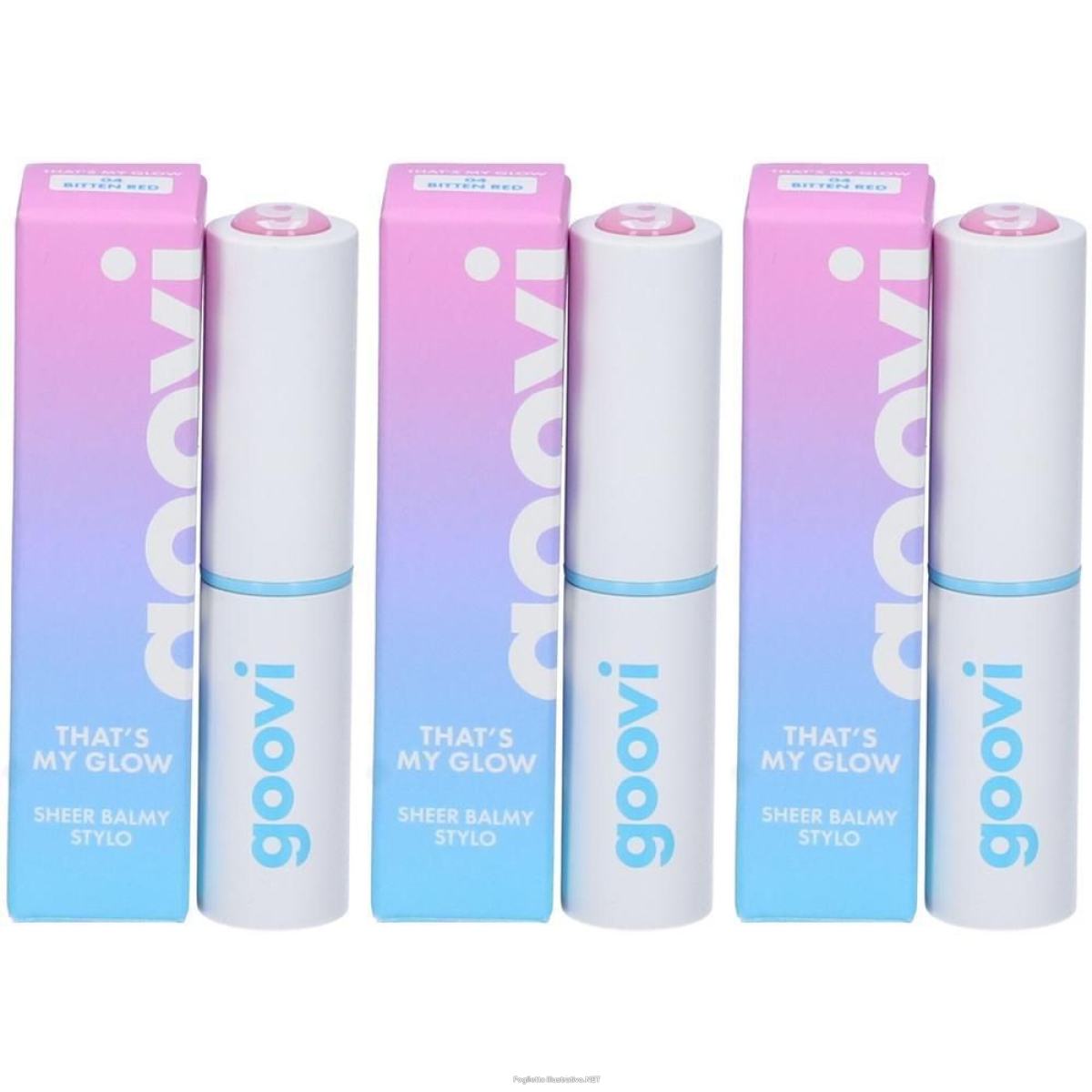Acquista Online goovi balsamo labbra colorato tonalità 04 bitten red 3x1 st e Cerca il miglior prezzo