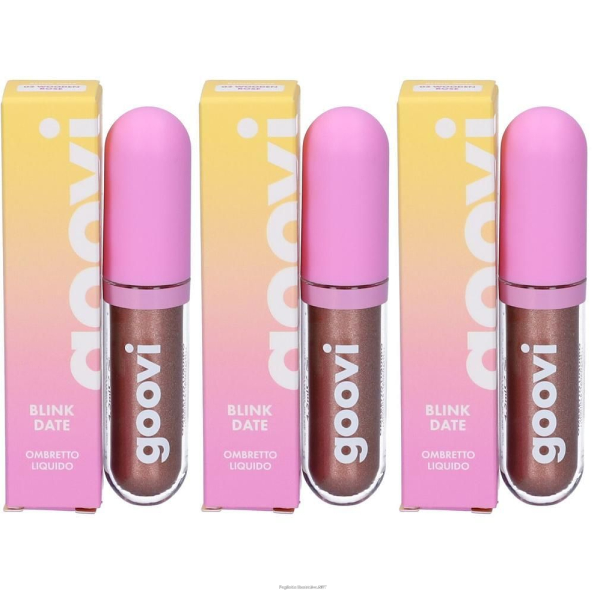 Acquista Online goovi blink date ombretto liquido tonalità 02 wooden rose 3x4,5 ml e Cerca il miglior prezzo