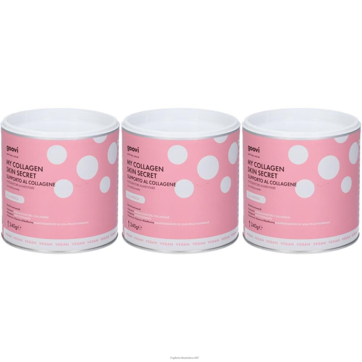 Acquista Online goovi collagene vegetale 240 g 3x240 g e Cerca il miglior prezzo