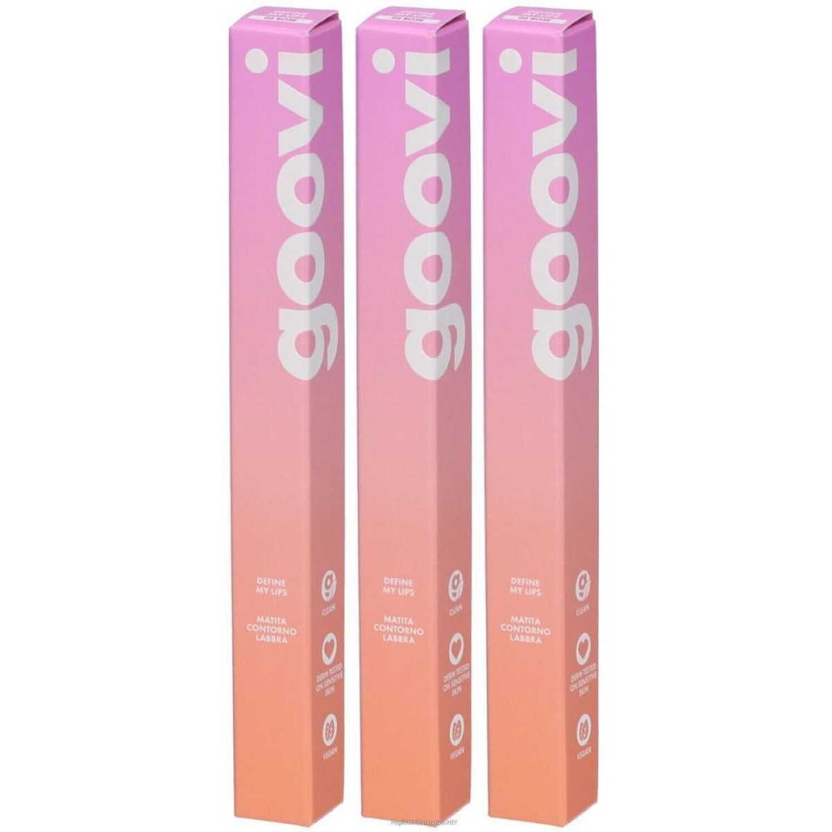 Acquista Online goovi define my lips matita labbra colore 02 rose 3x1 st e Cerca il miglior prezzo