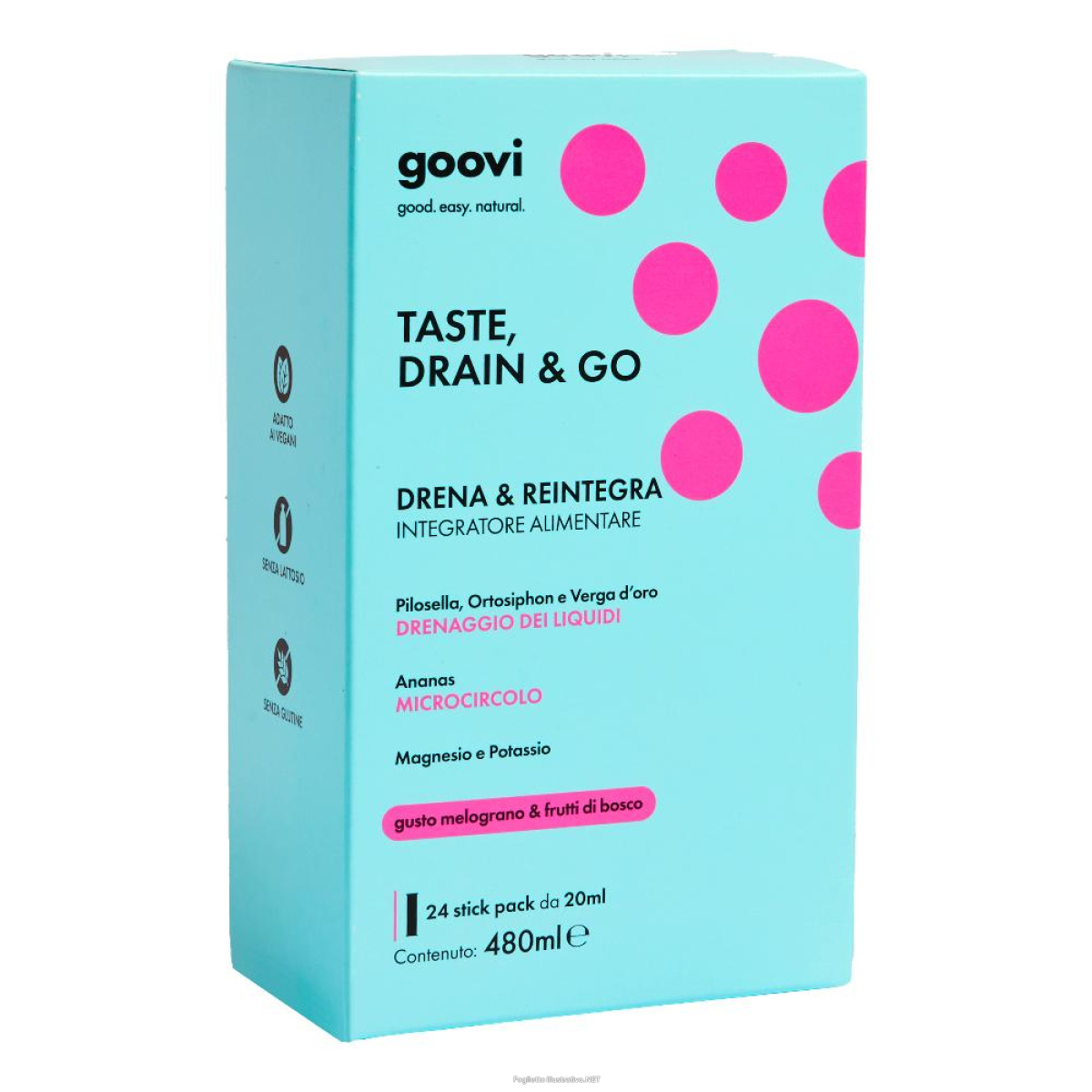 Acquista Online goovi drenante melograno&frutti di bosco 24 stick pack e Cerca il miglior prezzo